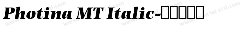 Photina MT Italic字体转换